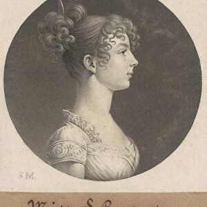 Sarah C. Conyers, 1808. Creator: Charles Balthazar Julien Fevret de Saint-Memin
