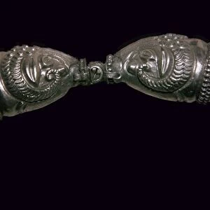 Detail of a Sassanian silver collar