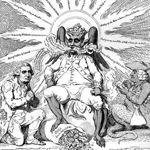 Satan in all his Glory... 1792.Artist: James Gillray