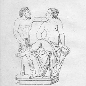 Satiro Con Ninfa (Satyre avec une Nymphe), c1850