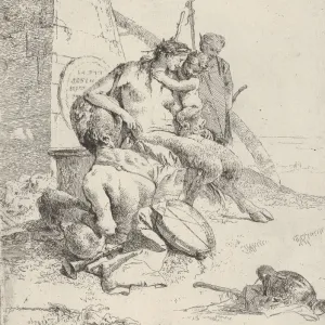 Satyr Family with the Obelisk, from the Scherzi, ca. 1743-50