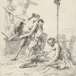 Satyr Family (Pan and his Family), from the Scherzi, ca. 1743-50