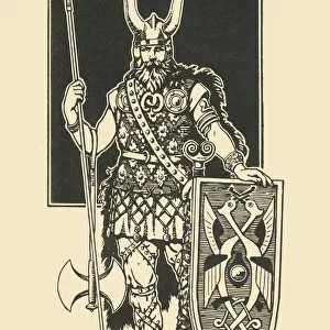 A Scandinavian of the Varangian Guard, 1924. Creator: Herbert Norris