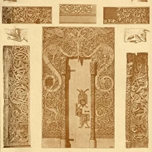 Scandinavian wood-carvings, (1898). Creator: Unknown