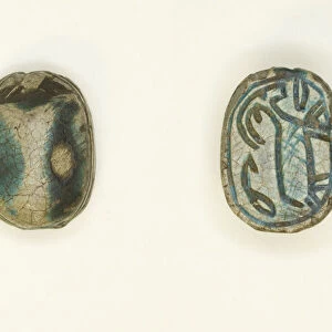 Scarab: Antelope with Foliage Motif, Egypt, Second Intermediate Period