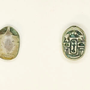 Scarab: Nefera with Hieroglyphs (kA-signs, xaw), Egypt, Middle Kingdom-Second