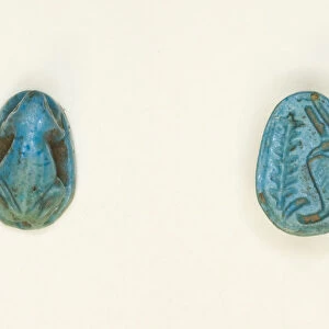 Scaraboid: Frog, Egypt, New Kingdom, Dynasties 18-20 (about 1550-1069 BCE)