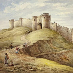 Scarborough Castle, 1854. Creator: Elizabeth Murray