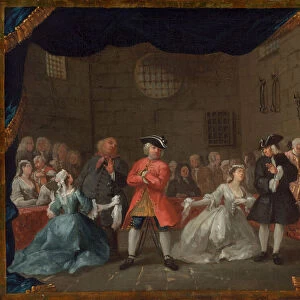 A Scene from The Beggars Opera, 1728 / 1729. Creator: William Hogarth