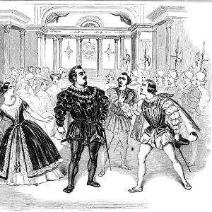 Scene from Costas opera of "Don Carlos", 1844. Creator: Unknown