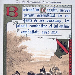 Scene from the life of Bertrand du Guesclin, (19th century)