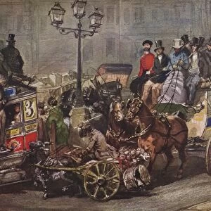 Scene at Ludgate Circus, 1850. Artists: Otto Limited, Eugene Louis Lami