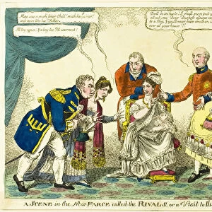 A Scene in the New Farce Called The Rivals, 1819. Creator: Charles Williams