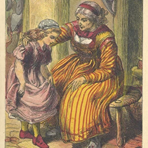 Scene from The Red Shoes by Hans Christian Andersen, c1879