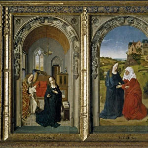 Four scenes from the life of the Virgin, ca 1442-1445. Artist: Bouts, Dirk (1410 / 20-1475)