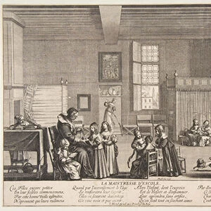 The School Mistress, ca. 1638. Creator: Abraham Bosse