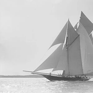 The schooner Lamorna, 1912. Creator: Kirk & Sons of Cowes