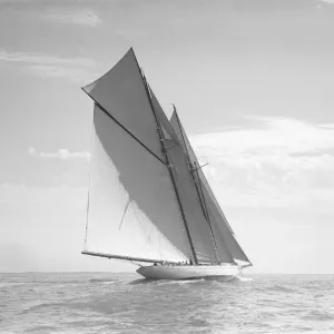 The schooner Meteor IV, 1911. Creator: Kirk & Sons of Cowes The schooner Meteor IV, 1911. Creator: Kirk & Sons of Cowes