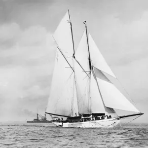 The schooner Pampa. Creator: Kirk & Sons of Cowes