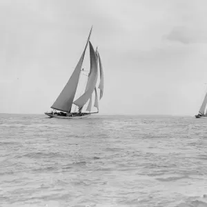 The schooners Margherita & Germania, 1913. Creator: Kirk & Sons of Cowes