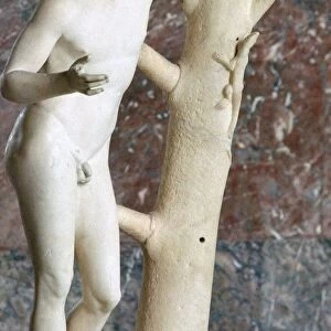 Sculpure of Apollo Sauroctone (Apollo the lizard-slayer). Artist: Praxiteles
