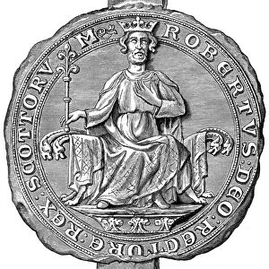 Seal of Robert the Bruce, King of Scotland, 14th century (1892)