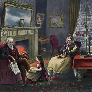The Season of Rest, Old Age, 1868. Artist: Currier and Ives