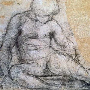 Seated Boy, c1514-1557. Artist: Jacopo Pontormo