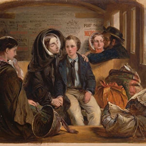 Second Class-The Parting. "Thus part we rich in sorrow, parting poor. ", 1855