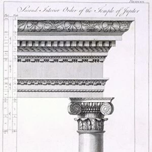 Second Interior Order of the Temple of Jupiter, pub. 1764. Creator: Robert Adam (1728-92)
