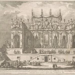 The Seconda Macchina for the Chinea of 1764: A Magnificent Gallery Illuminated at Night