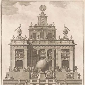 The Seconda Macchina for the Chinea of 1785: A Pleasure Palace with an Air Balloon, 1785