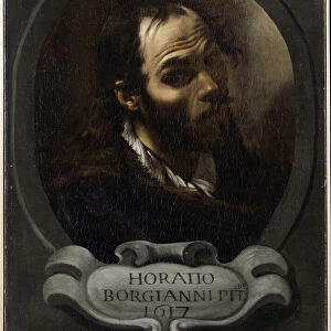 Self-Portrait, 1615. Creator: Borgianni, Orazio (1578-1616)
