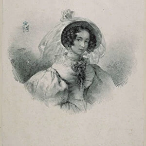 Self-Portrait, 1830s. Creator: Rosario Weiss Zorrilla, Maria del (1814-1843)