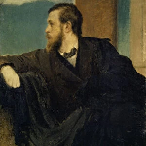 Self-Portrait, 1862. Creator: Bocklin, Arnold (1827-1901)