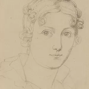 Self-Portrait, c. 1830. Creator: Rosario Weiss Zorrilla, Maria del (1814-1843)