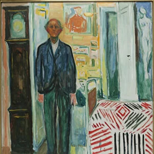 Self-Portrait, Between the Clock and the Bed, 1940-1942