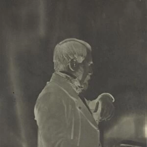 Self-Portrait (negative), c. 1853. Creator: Louis-Remy Robert (French, 1811-1882)