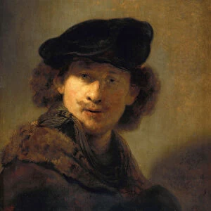Self-Portrait with Velvet Beret, 1634. Artist: Rembrandt van Rhijn (1606-1669)