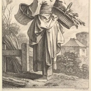 The Seller of Celery, 1741-63. Creator: John Ingram