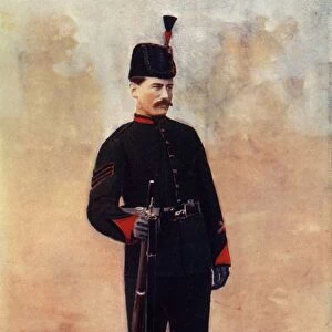 Sergeant of the Kings Royal Rifles, 1900. Creator: Gregory & Co