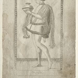 The Servant (from the Tarocchi, series E: Conditions of Man, #2), before 1467. Creator