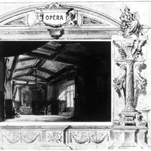 Set design for Mozarts Don Giovanni, 1875