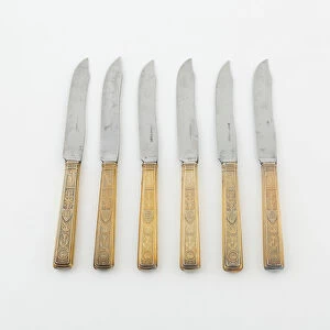 Set of Dessert Knives (10), Paris, 1789 / 1820. Creators: Martin-Guillaume Biennais