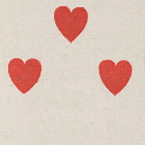 Seven Hearts (red), from the Playing Cards series (N84) for Duke brand cigarettes, 1888