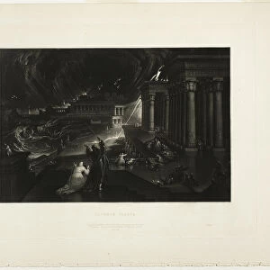 Seventh Plague, from Illustrations of the Bible, 1833. Creator: John Martin
