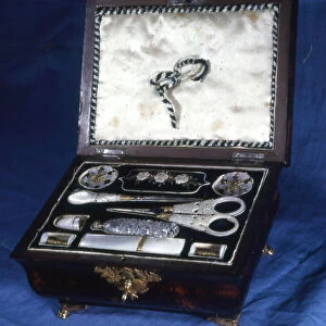 Sewing Box, France, 19th century. Creator: Unknown