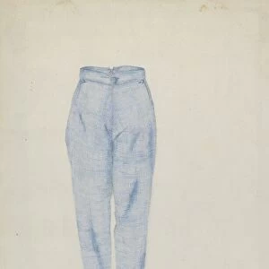 Shaker Mans Trousers, c. 1936. Creator: Alice Stearns