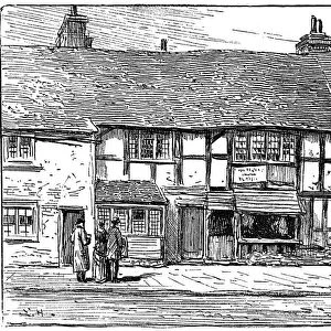Shakespeares birthplace before restoration, Stratford-upon-Avon, Warwickshire, 1885. Artist: Edward Hull