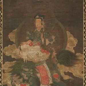 Shakyamuni Triad: Buddha Attended by Manjushri and Samantabhadra (Bodhisattva with Lion)